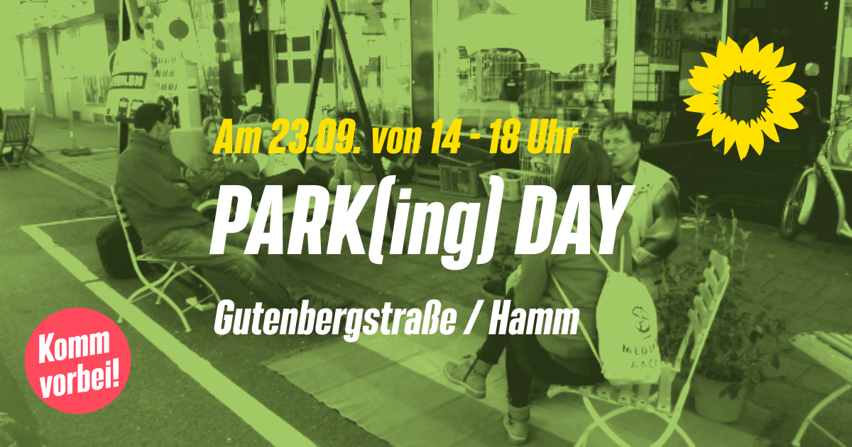 „Park statt Parkraumbewirtschaftung“: Parking Day am 23.09.2022